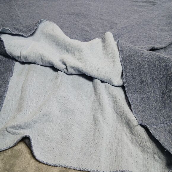 LL Bean River Driver Shirt Mens XXL Henley Wool Traditional 2XL Blue Long Sleeve - Picture 7 of 7